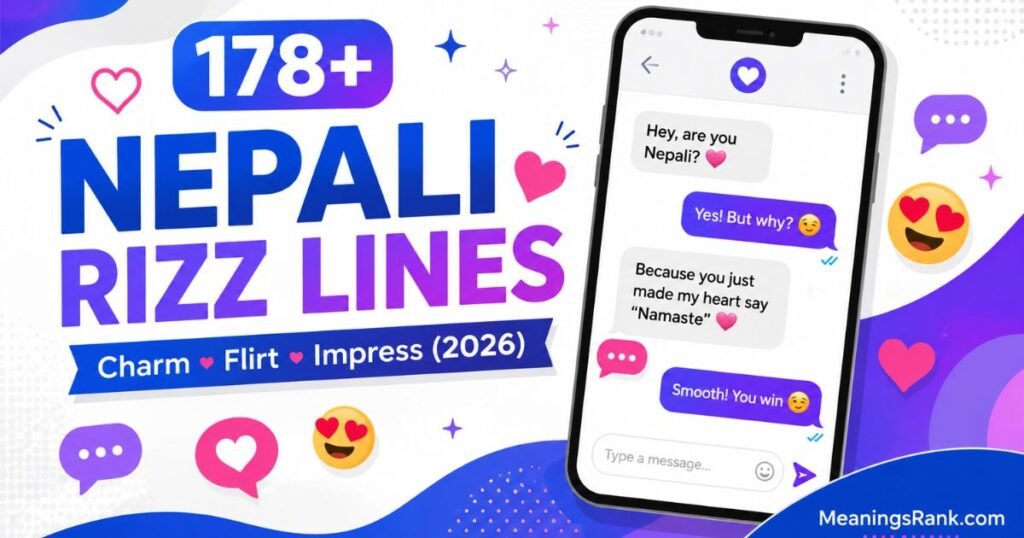 178+ Nepali Rizz Lines to Charm, Flirt, and Impress Anyone (2026 Collection)