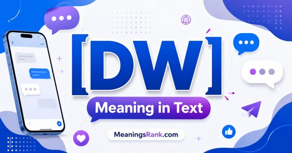 DW Meaning in Text: What It Means, How to Use It, and How to Reply (2026 Guide)
