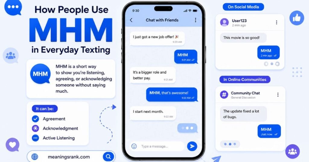 How people use MHM in Texting
