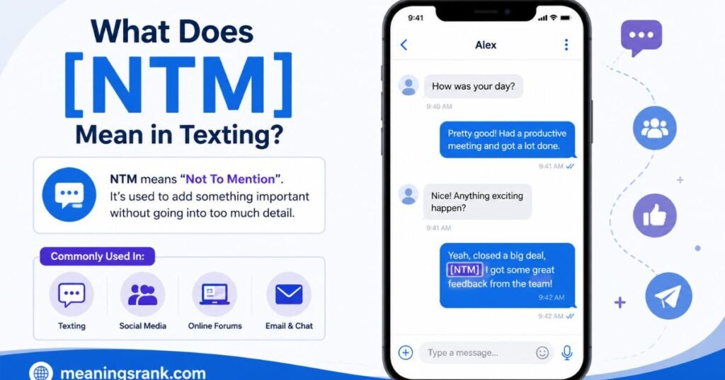 NTM meaning in Text