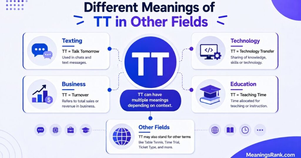 Different Meanings of TT