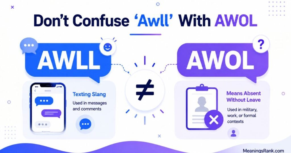 “Don’t Confuse ‘Awll’ With AWOL”