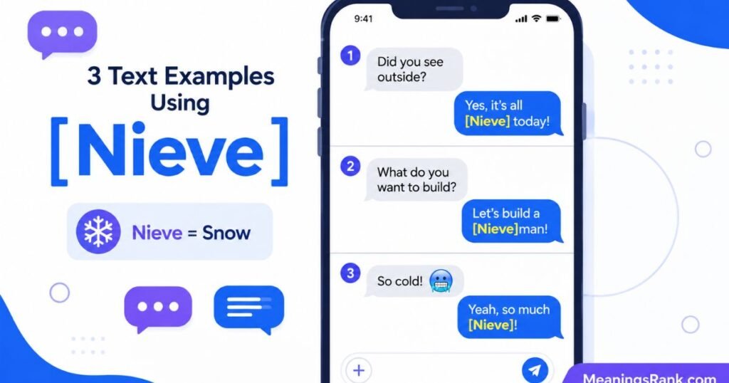 Examples of Nieve