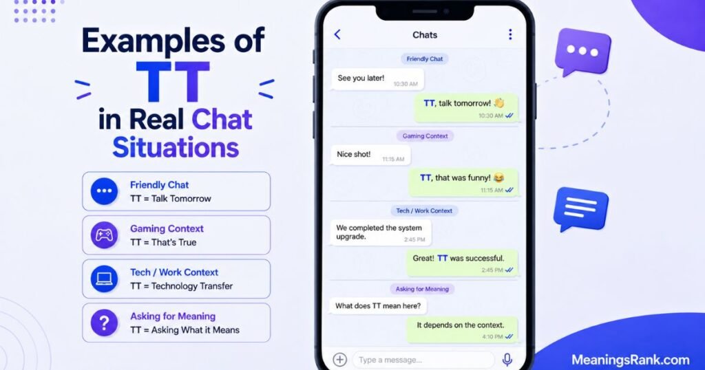 Examples of TT in Real Chat