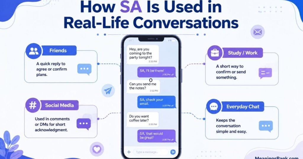 How SA is Used in Conversations