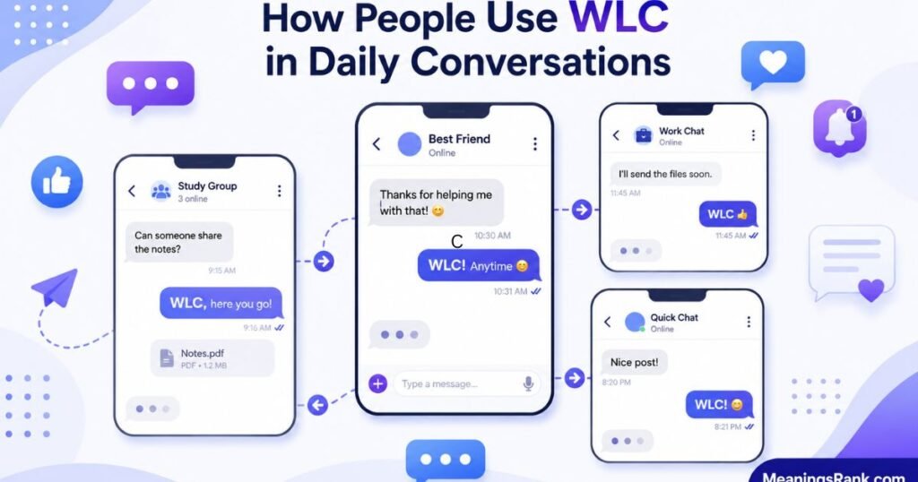 How people use WLC in conversations