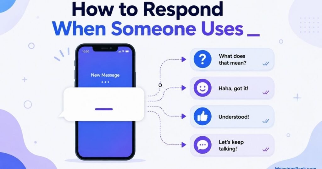 How to Respond When Someone Uses _