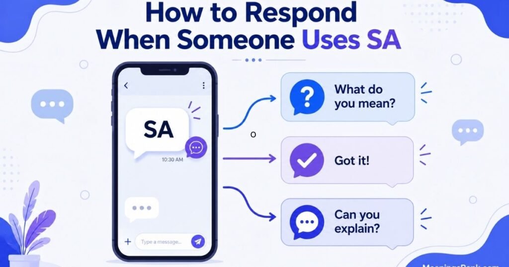 How to Respond to SA