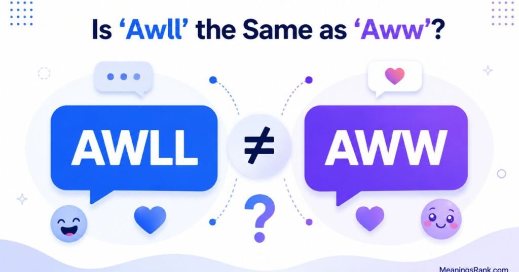 “Is ‘Awll’ the Same as ‘Aww’”