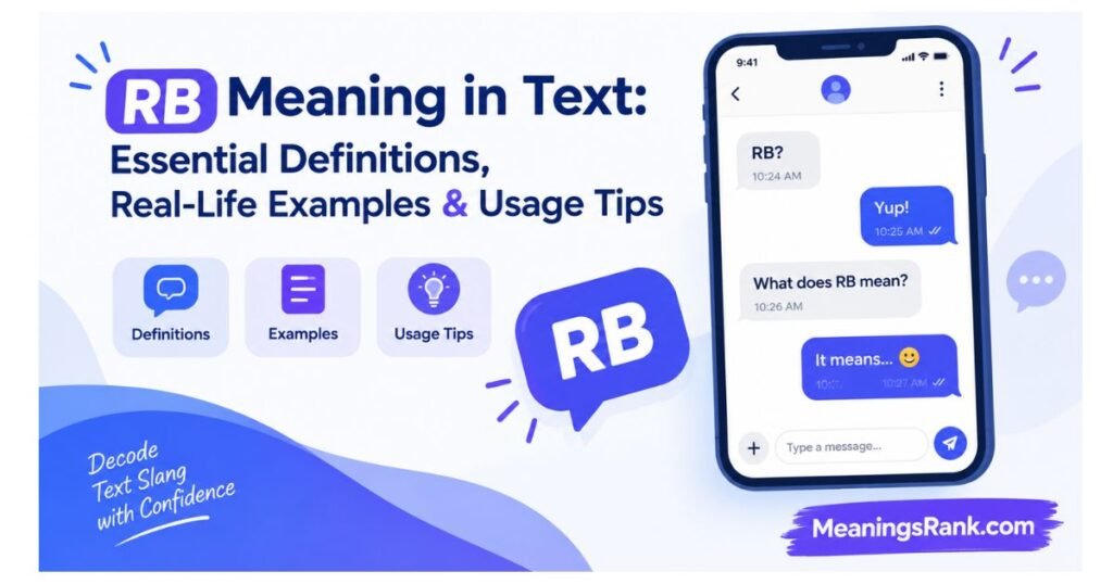 RB Meaning in Text