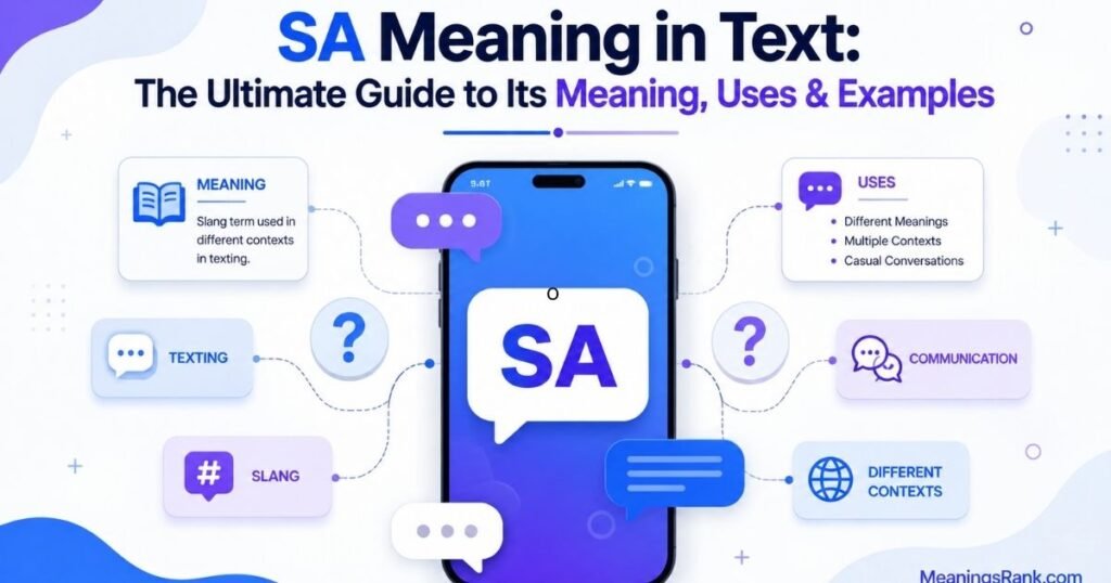 SA Meaning in Text