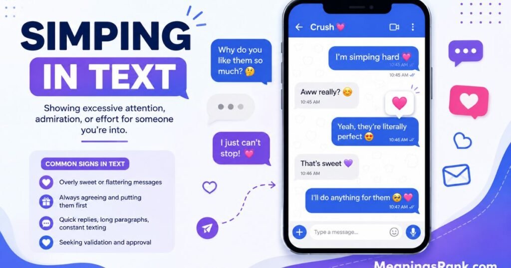 Simping in Text