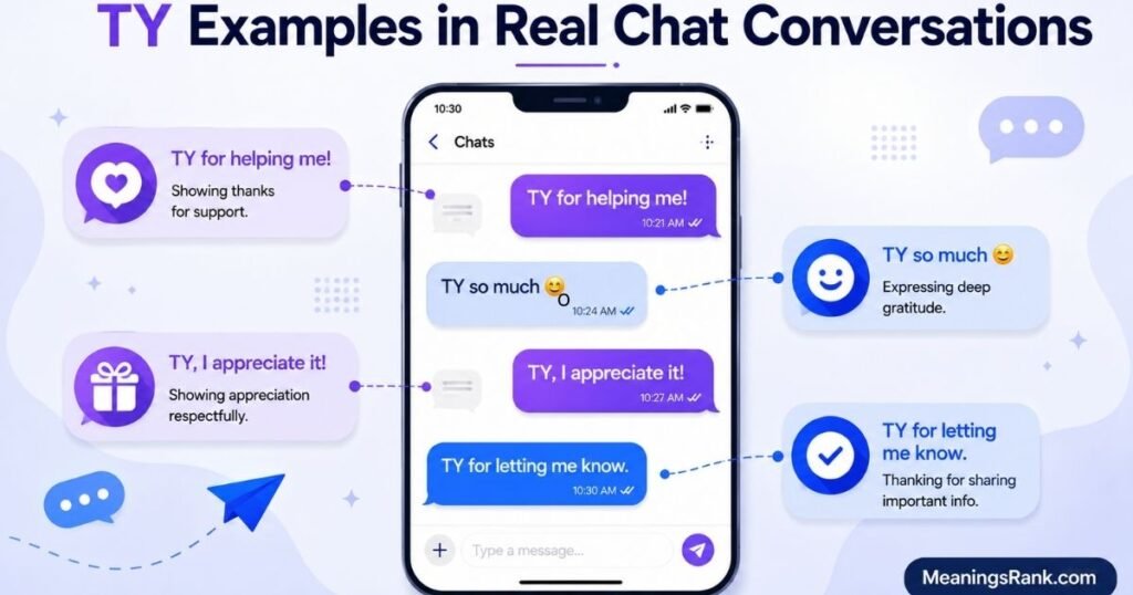 TY Examples in Real Chat Conversations