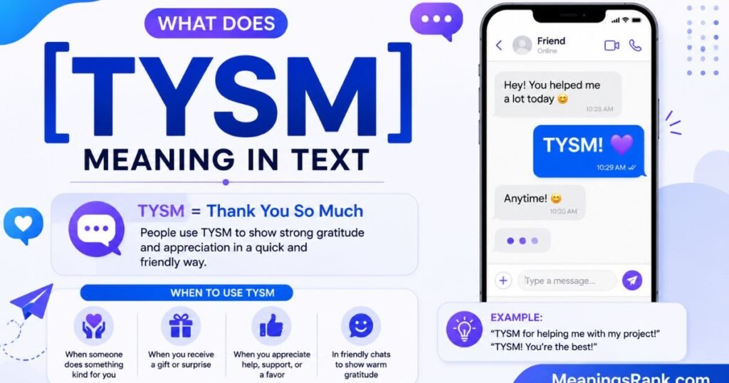 TYSM Mean in Text