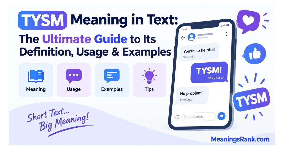 TYSM Meaning