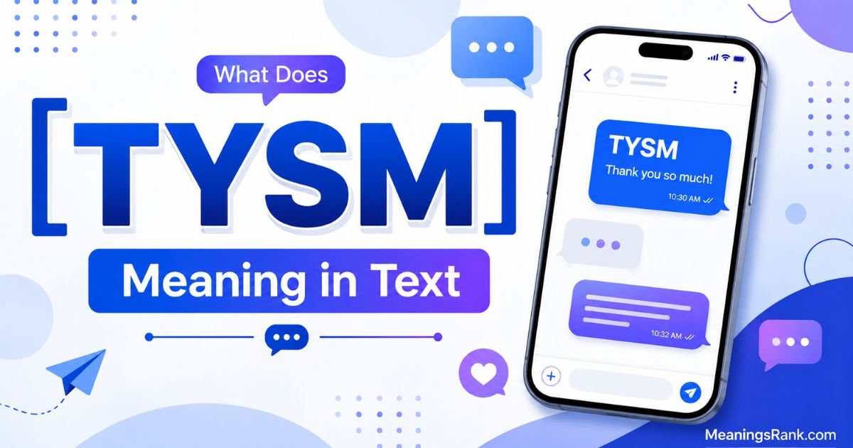TYSM Meaning