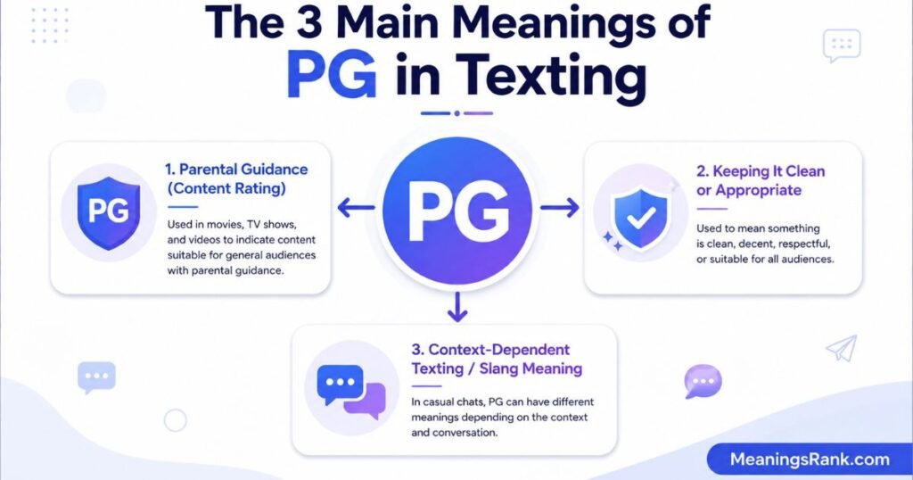 The 3 Main meanings of PG in Texting
