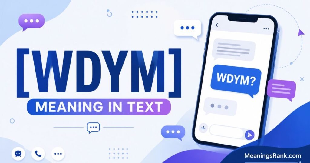 What Does WDYM Mean in Text? Meaning, Uses & Examples