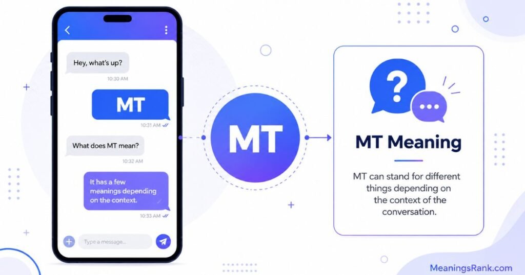 What Does MT Mean in Text