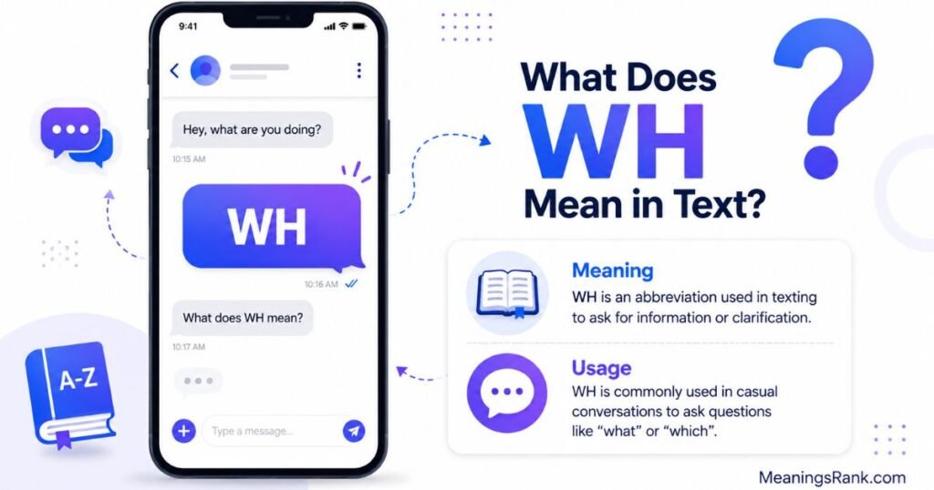 What Does WH Mean in Text