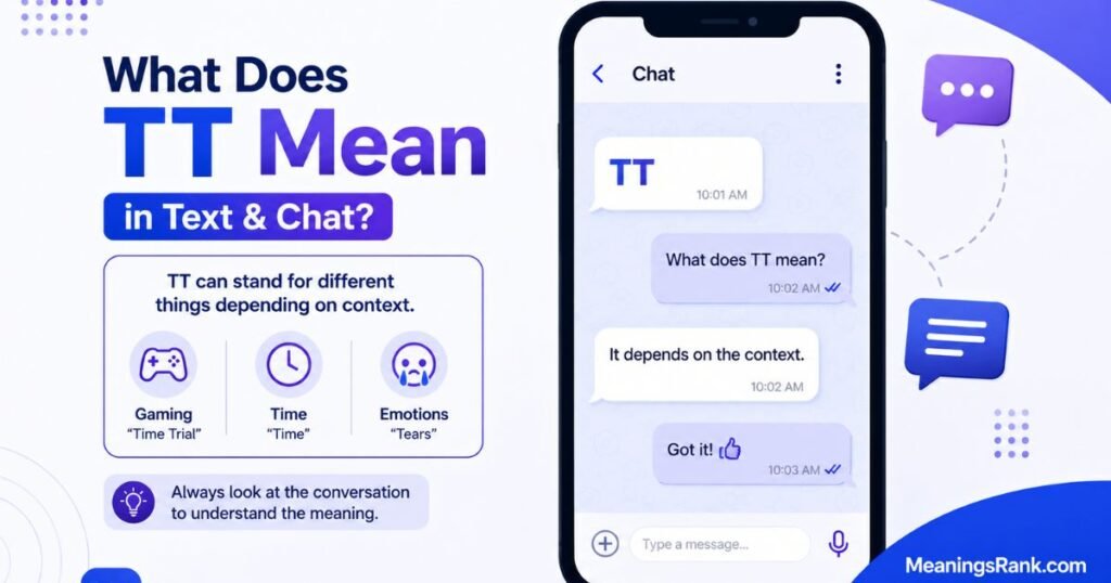 What does TT mean in text