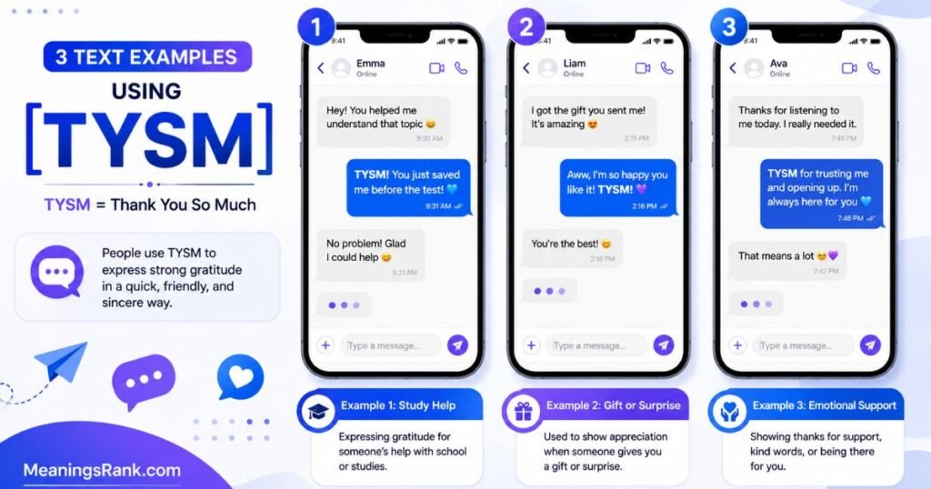 When should Use TYSM
