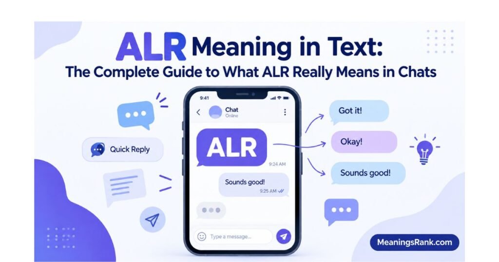 ALR Meaning in Text