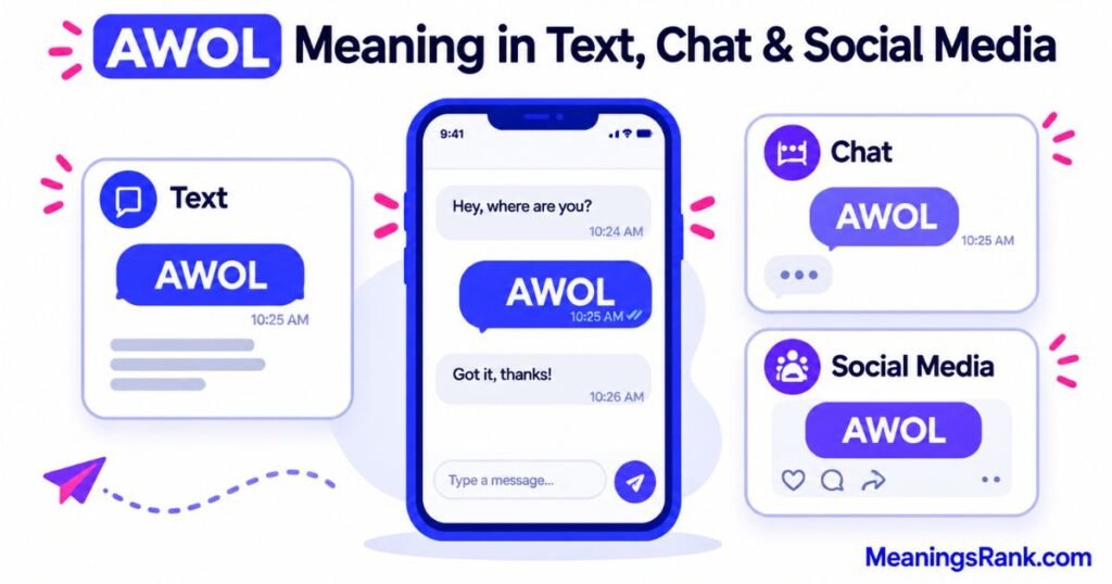 AWOL Meaning in Text, Chat & Social Media