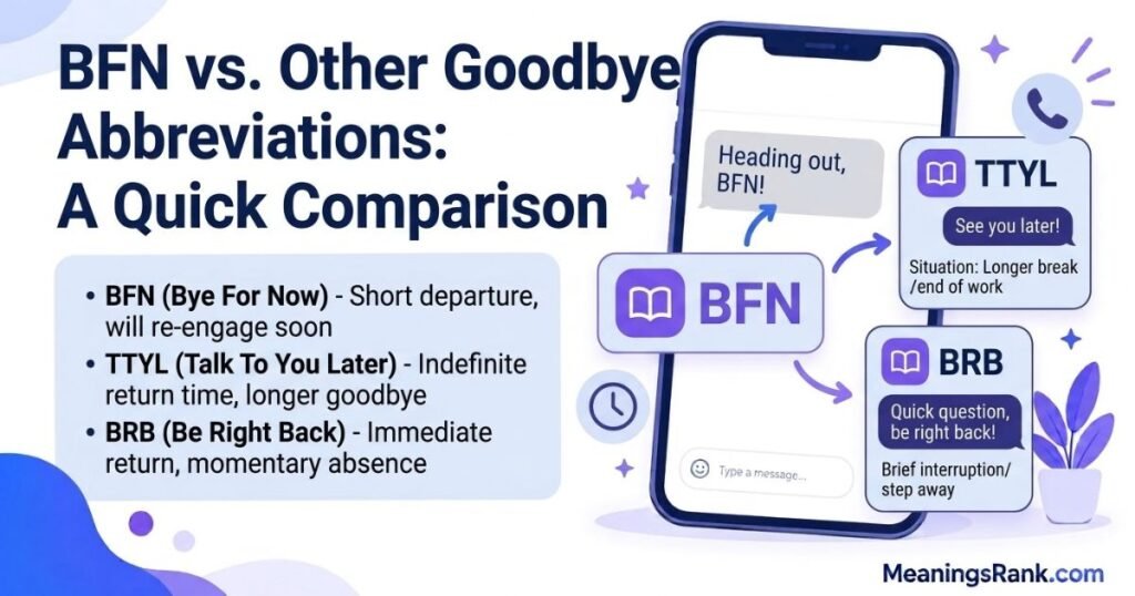 BFN vs. Other Goodbye Abbreviations