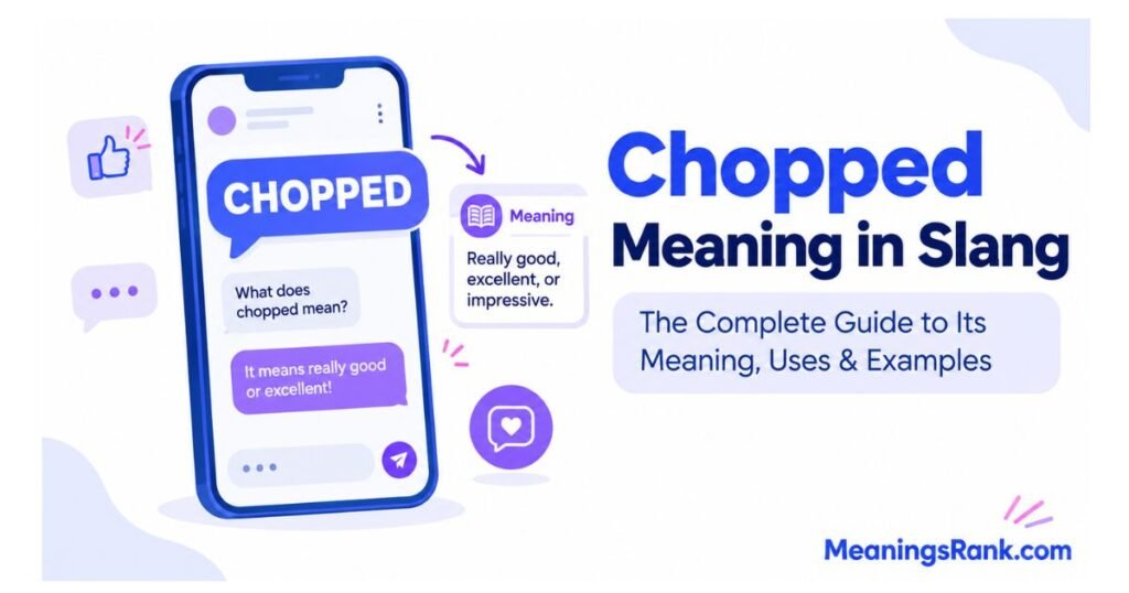 Chopped Meaning in Slang