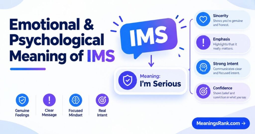 Emotional & Psychological Meaning of IMS