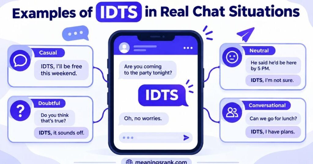 Examples of IDTS in Real Chat Situations