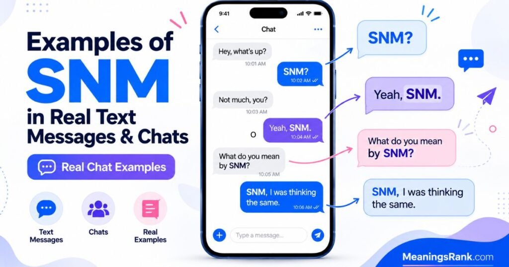 Examples of SNM in Real Text Messages & Chats