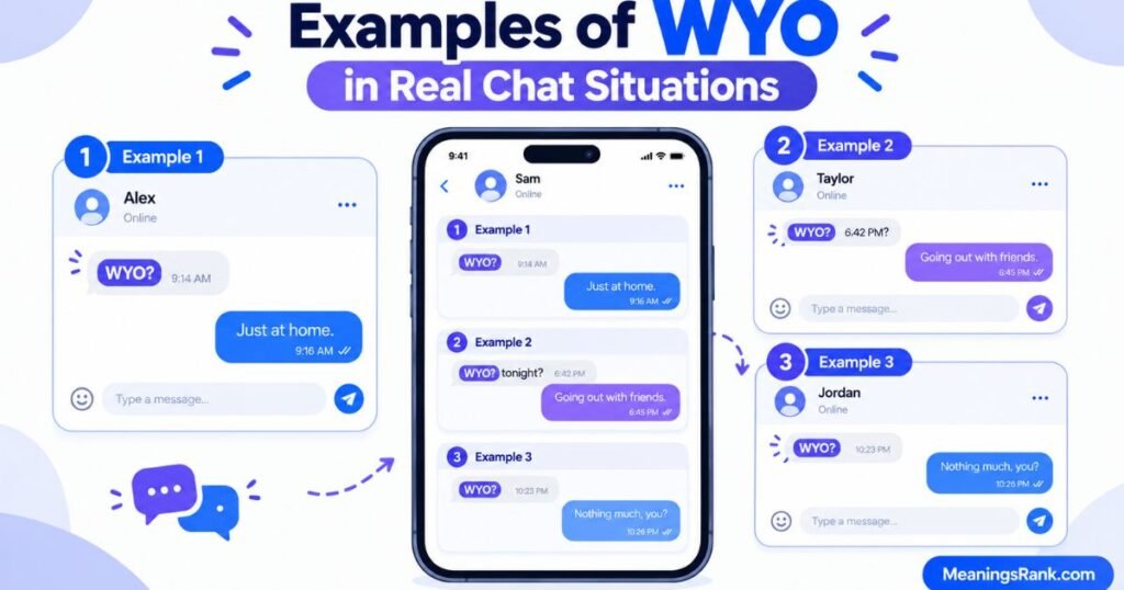 Examples of WYO in Real Chat Situations