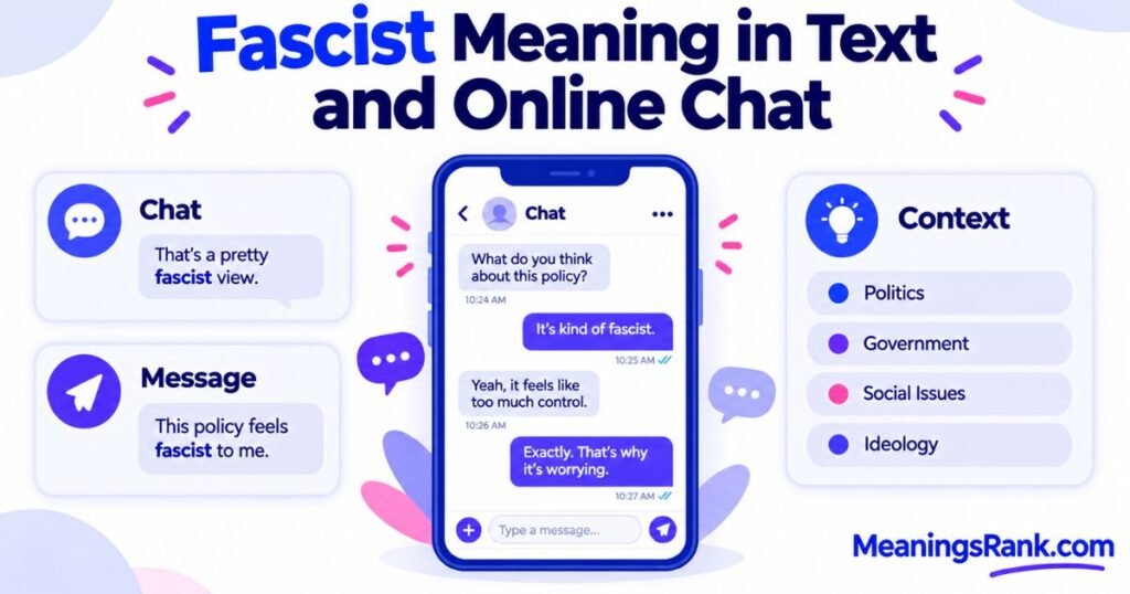 Fascist Meaning in Text and Online Chat