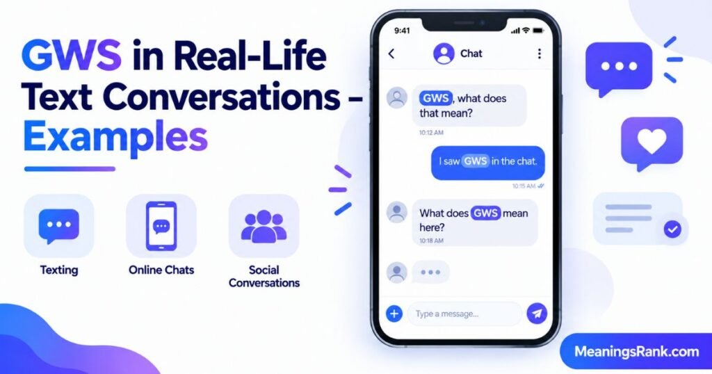 GWS in Real-Life Text Conversations-Examples