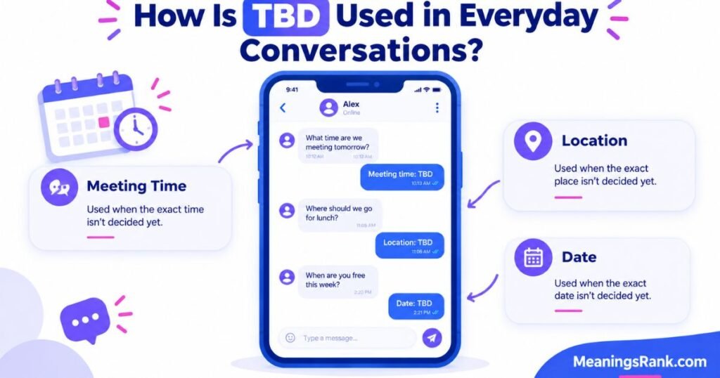 How Is TBD used in Everyday Conversations