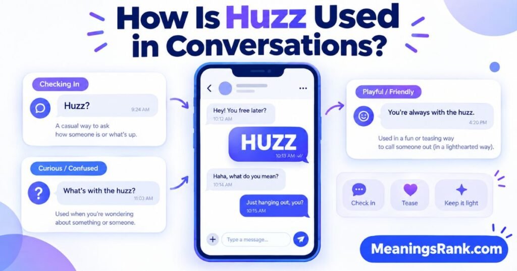 How is Huzz Used in Conversations