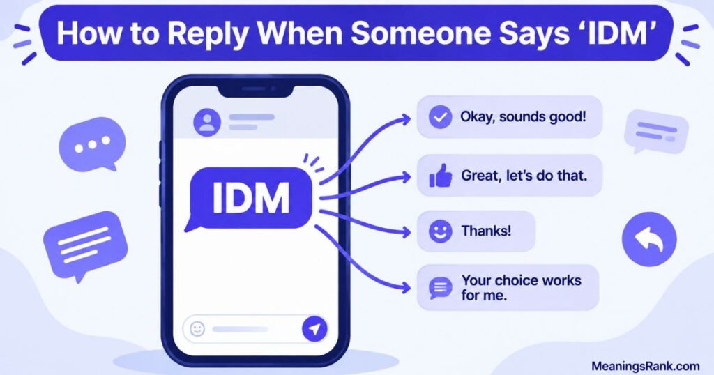 How to Reply to IDM
