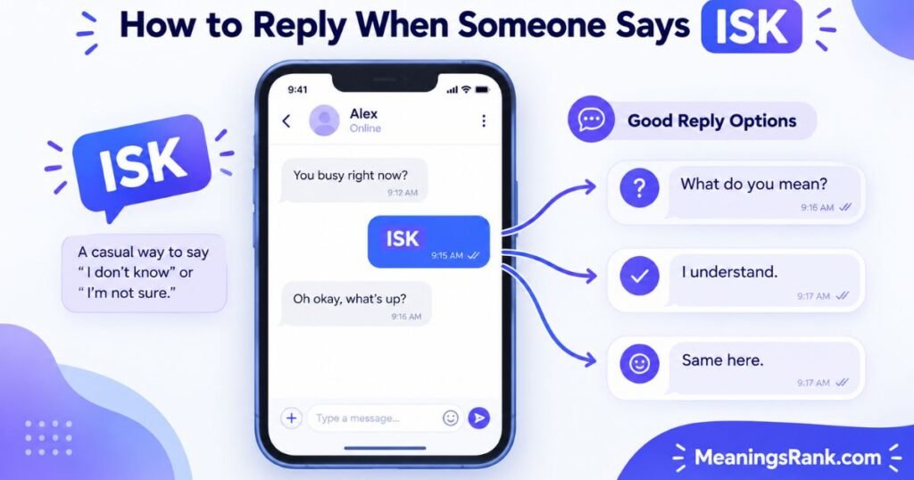 How to Reply to ISK