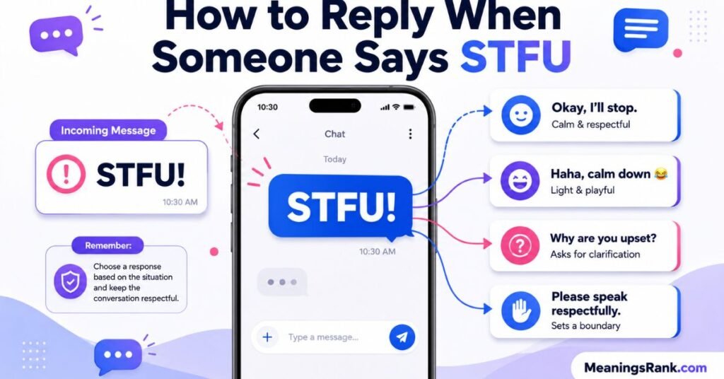 How to Reply to STFU