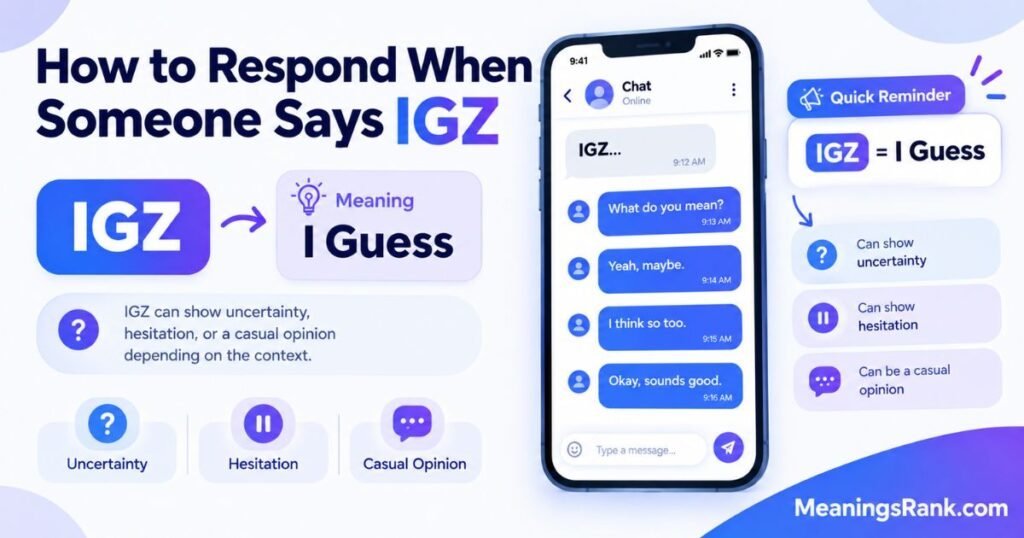 How to Respond to IGZ