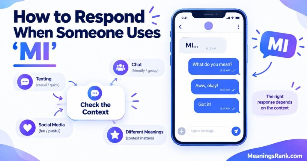 How to Respond to MI