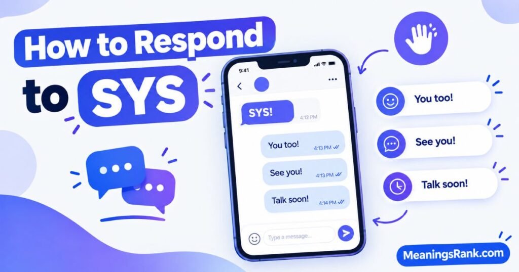 How to Respond to SYS