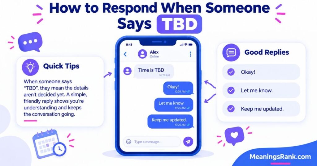 How to Respond to TBD