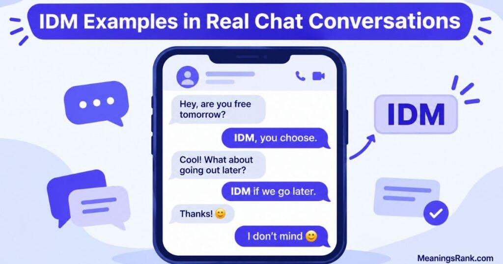 IDM  Examples in Real Chat Conversations