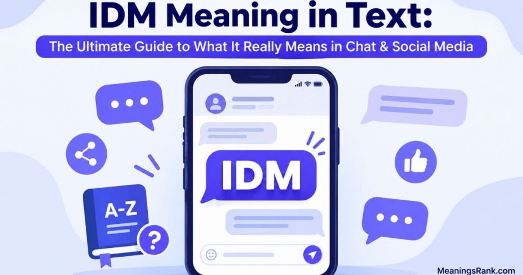 IDM Meaning in Text: The Ultimate Guide to What It Really Means in Chat & Social Media