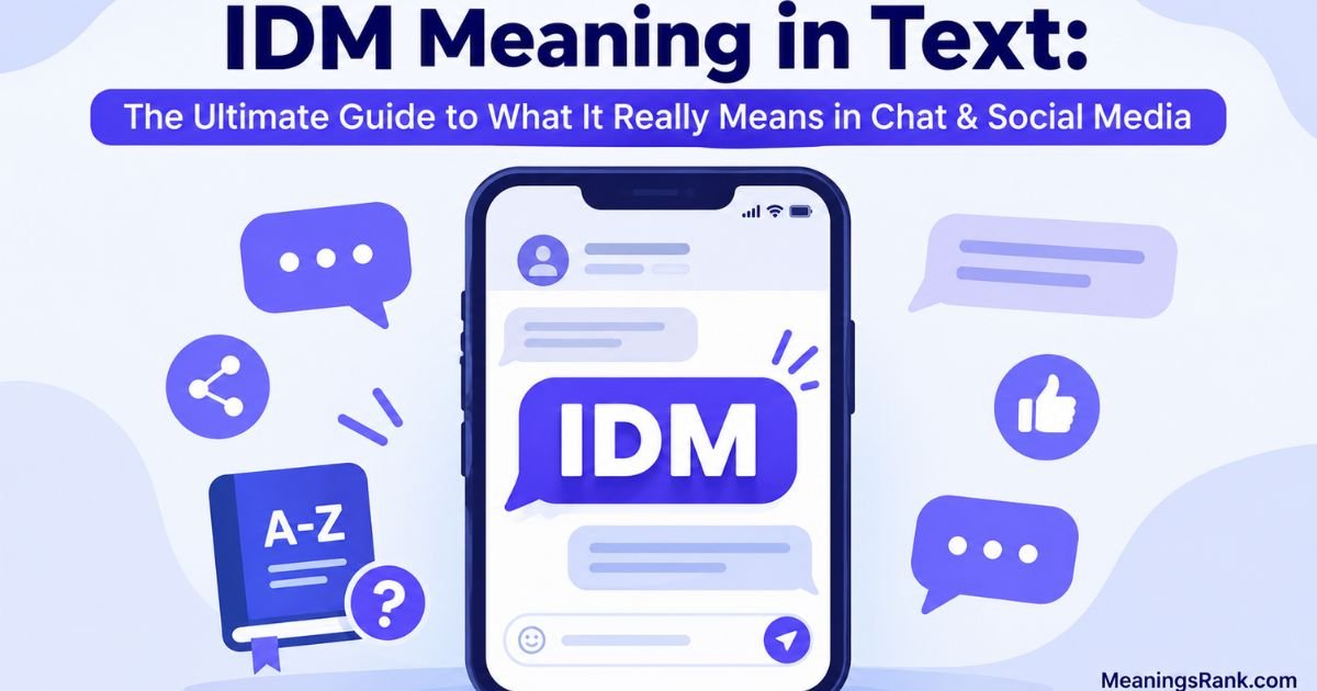 IDM Meaning in Text