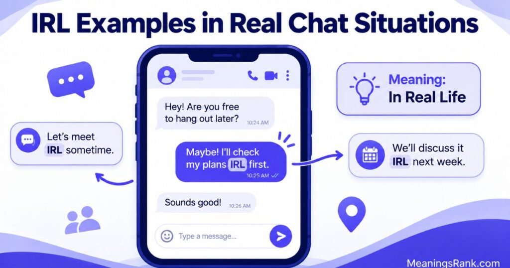 IRL Examples in Real Chat Situations