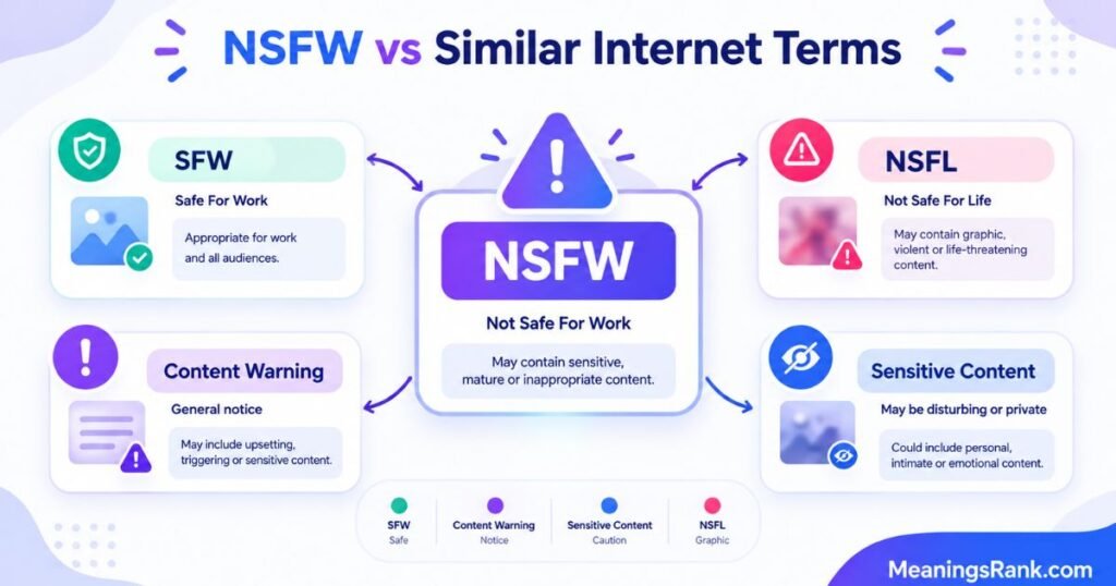 NSFW vs Similar Internet Terms